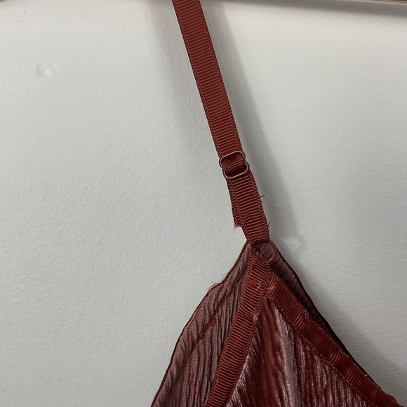 Blue Tassel Anthropologie Velvet Corset Seamed Camisole Top XS NWT - Picture 4 of 8